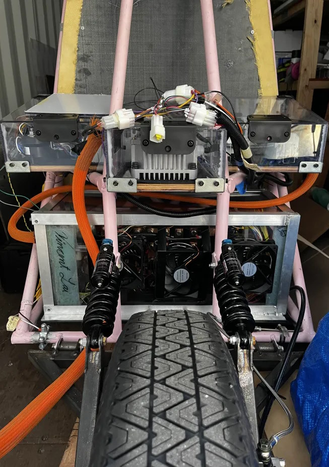HV panel and battery box installed