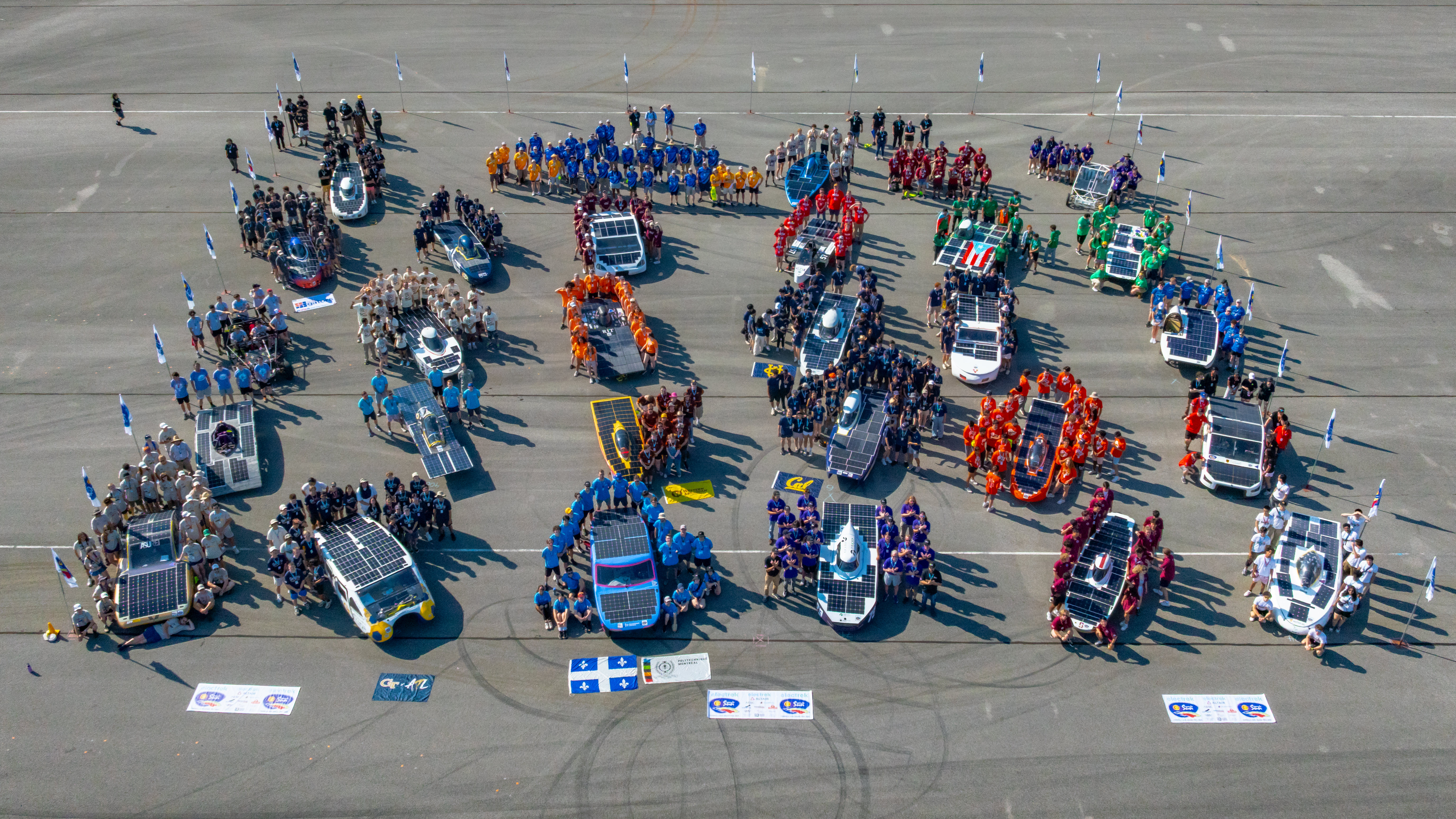 Drone capture at FSGP 2025 featuring nearly 30 universities