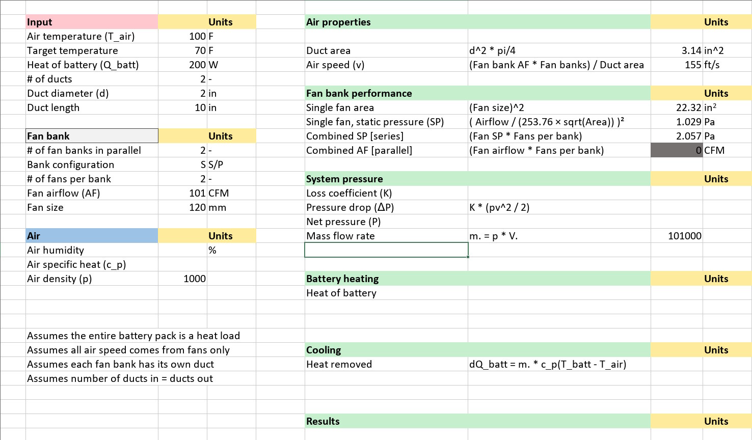 Vehicle dynamics calculator, WIP screenshot